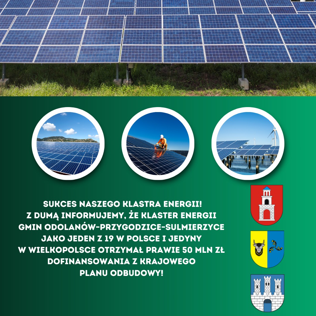 Ilustracja do artykułu: 50 mln zł z KPO dla klastra energii Odolanów–Przygodzice–Sulmierzyce